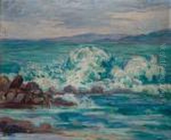 La Vague Oil Painting by Jean Peske