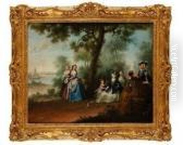 Le Dejeuner De Chasse Oil Painting by Antoine Pesne