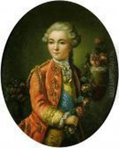 Junger Page Als Rosenkavalier Oil Painting by Antoine Pesne