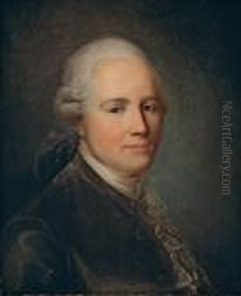 Portrait D'homme En Buste Oil Painting by Antoine Pesne