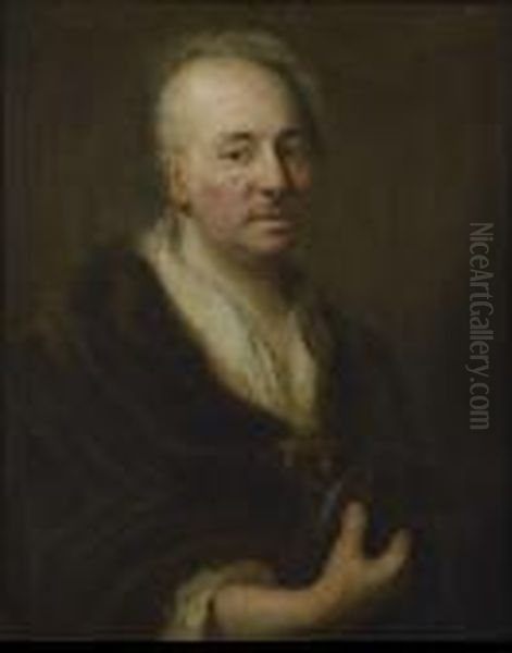 Portrait D'homme Oil Painting by Antoine Pesne