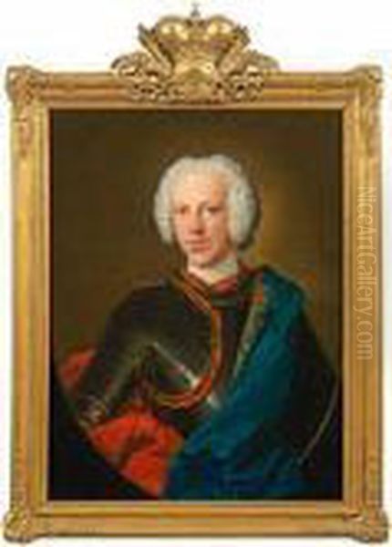 Portrait Eines Fursten Oil Painting by Antoine Pesne