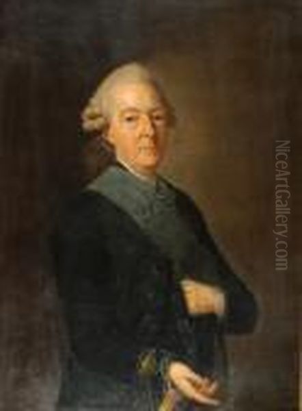 Ritratto Di Aristocratico Oil Painting by Antoine Pesne