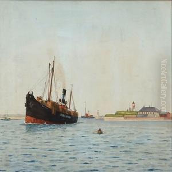 Laura Maersk Oil Painting by Emanuel A. Petersen