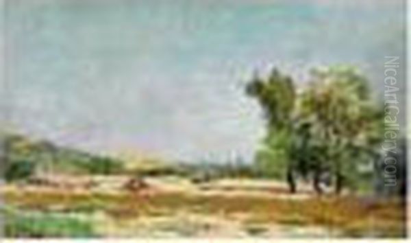 Paysage Champetre Oil Painting by Edmond Marie Petitjean