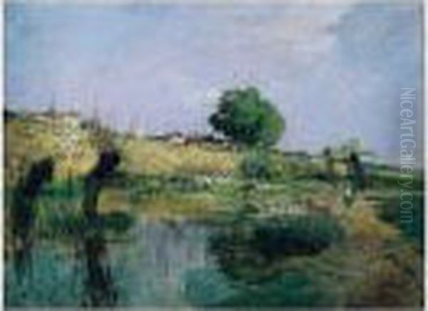 Dans La Campagne Oil Painting by Edmond Marie Petitjean