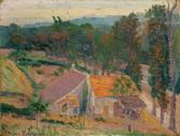 Le Village Oil Painting by Hippolyte Petitjean