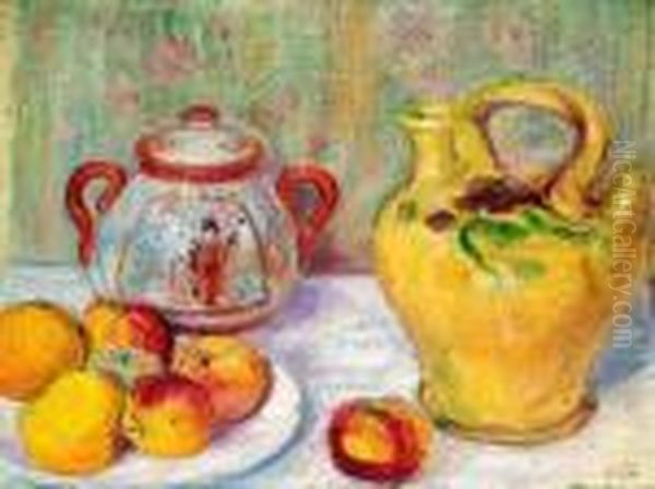 Nature Morte Aux Fruits Oil Painting by Hippolyte Petitjean