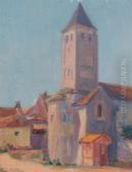 L'eglise Oil Painting by Hippolyte Petitjean