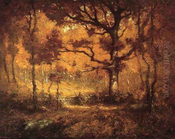 Autumn Woodlands Oil Painting by Henry Ward Ranger