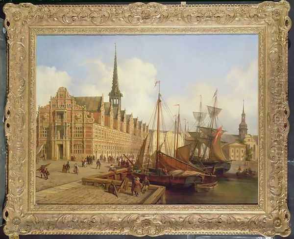 The Stock Exchange, Copenhagen Oil Painting by Jan Rutten