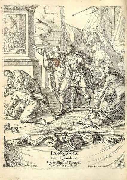 Title page of Icologia 1709 Oil Painting by Cesare Ripa