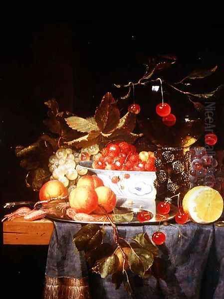 Still Life of Fruit Oil Painting by Pieter de Ring