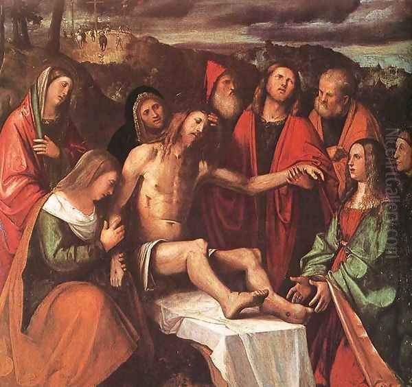 Pieta 1510 Oil Painting by Gerolamo Romanino