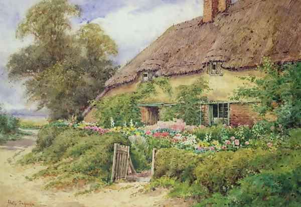 A Cottage at Hythe Oil Painting by Hetty Richards