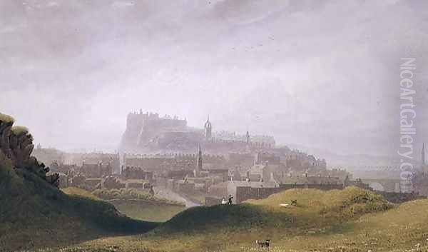 Edinburgh, c.1830 Oil Painting by George Fennel Robson