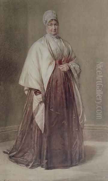 Portrait of Elizabeth Fry 1780-1845 1843 Oil Painting by George Richmond