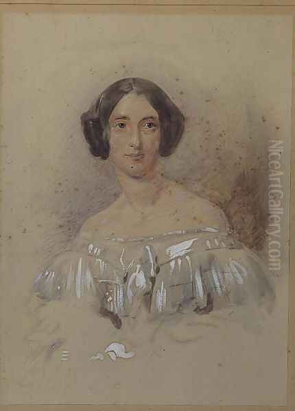 Portrait of Fanny Frances Cartwright Oil Painting by George Richmond