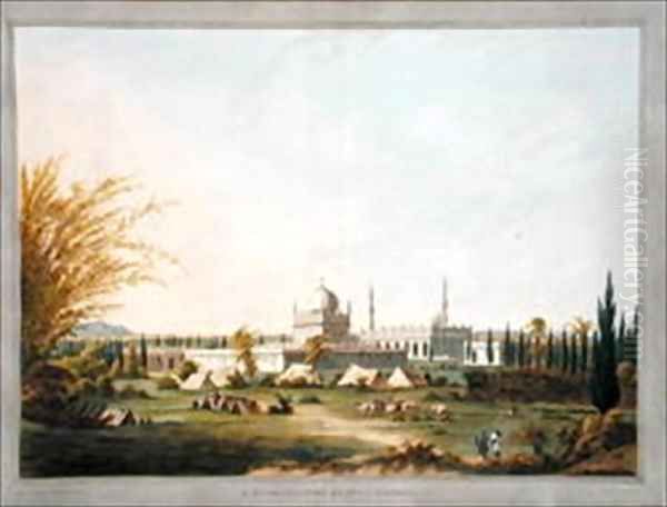 The Mausoleum of Hyder Ali Khan at Laulbaug Oil Painting by Robert H.Colebrooke