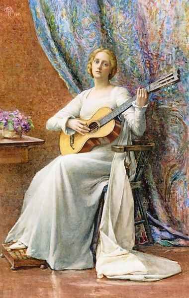 Melody Oil Painting by Henry Maynell Rheam