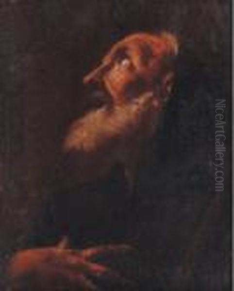 Visage D'un Prophete Oil Painting by Giovanni Battista Piazzetta