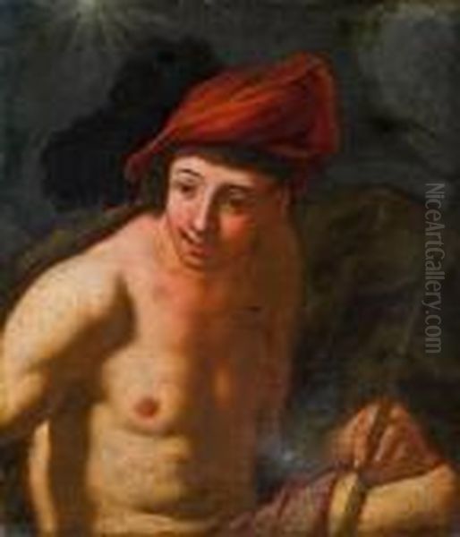 Johannes Der Taufer Oil Painting by Giovanni Battista Piazzetta