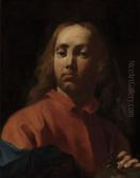 Portrait Of A Man Oil Painting by Giovanni Battista Piazzetta