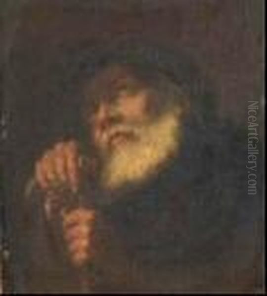 San Francesco Di Paola Oil Painting by Giovanni Battista Piazzetta