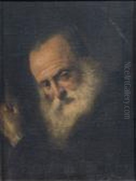 Ritratto Di Vecchio Oil Painting by Giovanni Battista Piazzetta