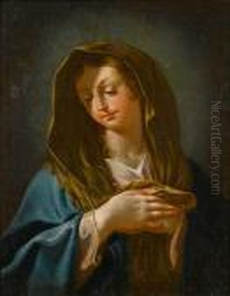 The Madonna Oil Painting by Giovanni Battista Piazzetta