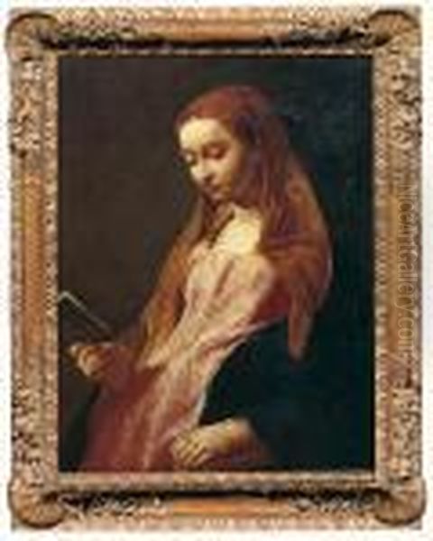 Vergine Annunziata Oil Painting by Giovanni Battista Piazzetta