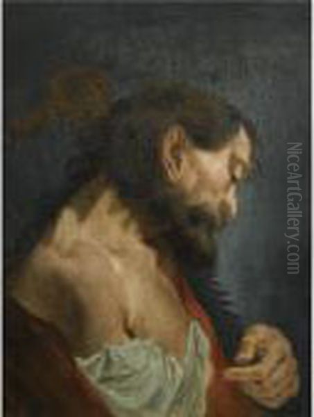 Saint Simon Zelotes Oil Painting by Giovanni Battista Piazzetta