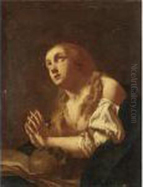 Maddalena Oil Painting by Giovanni Battista Piazzetta