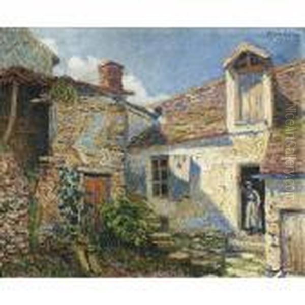 Cour De Ferme, Moret Oil Painting by Francis Picabia