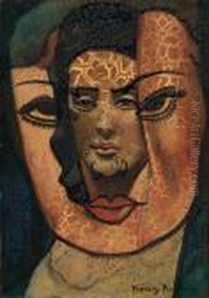 Masque Ouvert Oil Painting by Francis Picabia