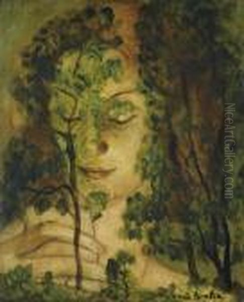 Femme Aux Arbres Oil Painting by Francis Picabia