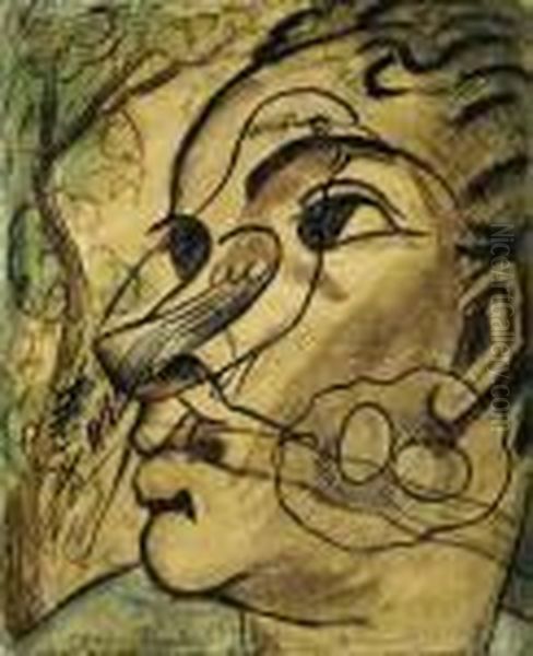 L'oiseau Et Nid Oil Painting by Francis Picabia