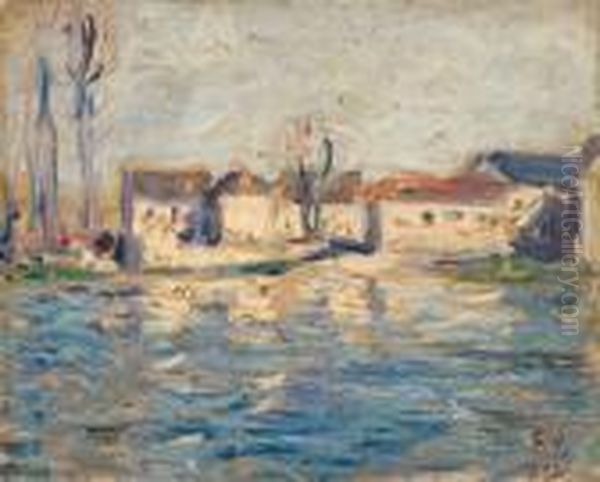 Maison Au Bord De La Riviere Oil Painting by Francis Picabia