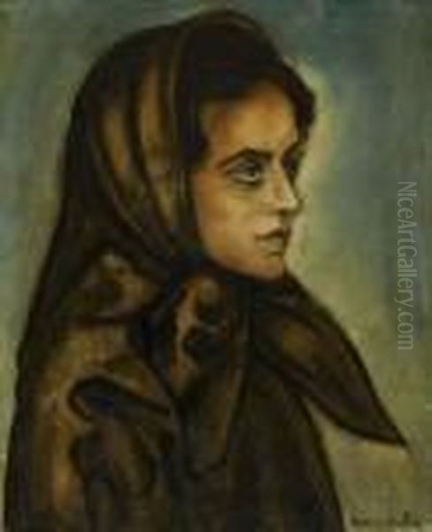 Portrait De Femme Oil Painting by Francis Picabia