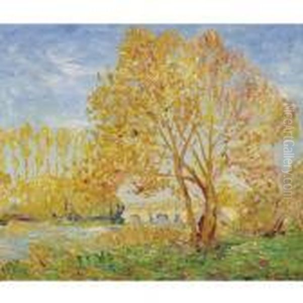 Effet D'automne Dans L'yvonne Oil Painting by Francis Picabia