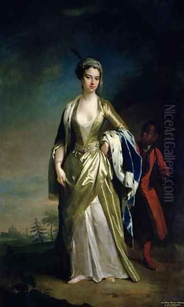 Lady Mary Wortley Montagu, c.1725 Oil Painting by Jonathan Richardson