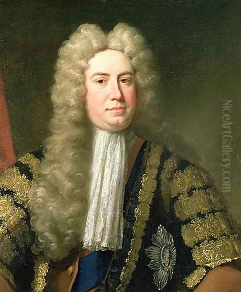 Sir Robert Walpole 1676-1745 Oil Painting by Jonathan Richardson