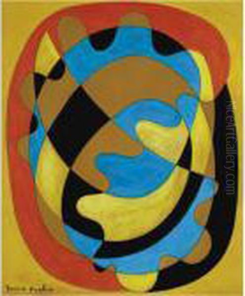 Composition Abstraite Oil Painting by Francis Picabia