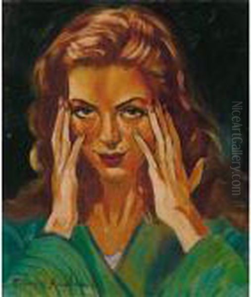 Visage De Femme Oil Painting by Francis Picabia