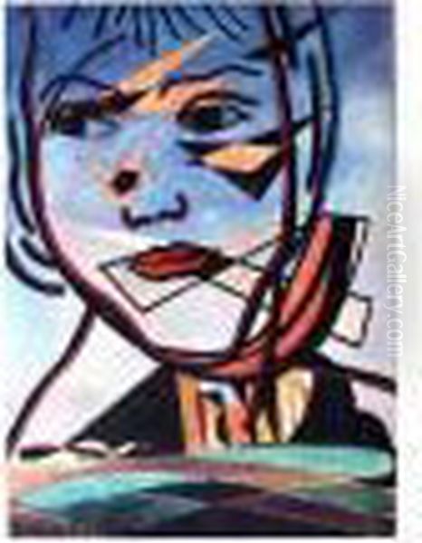 Visage Oil Painting by Francis Picabia