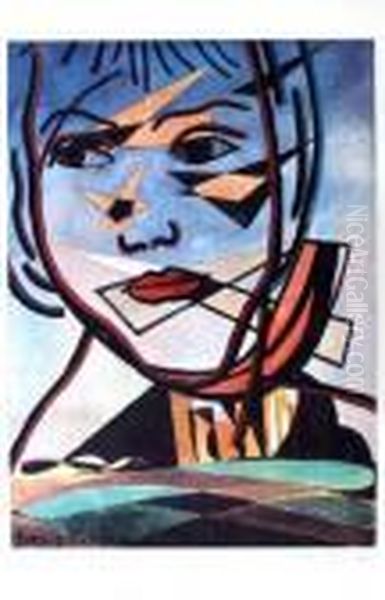 Visage Oil Painting by Francis Picabia