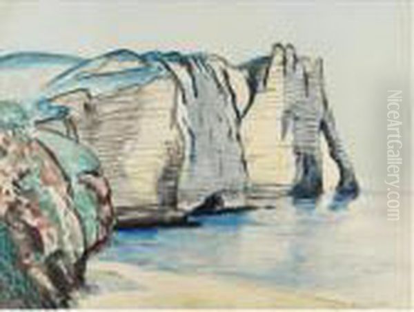 Etretat Oil Painting by Francis Picabia