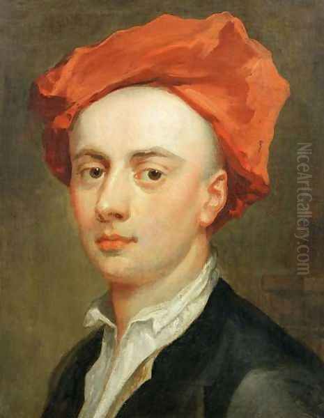 Portrait of John Gay 1685-1732, author of The Beggars Opera Oil Painting by Jonathan Richardson