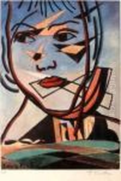 Visage Oil Painting by Francis Picabia