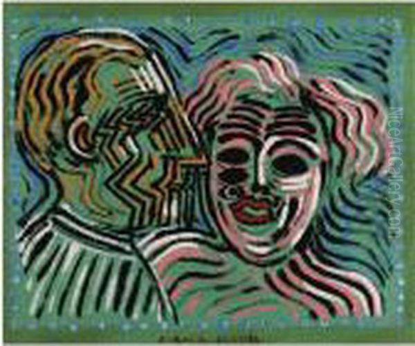 Couple Oil Painting by Francis Picabia